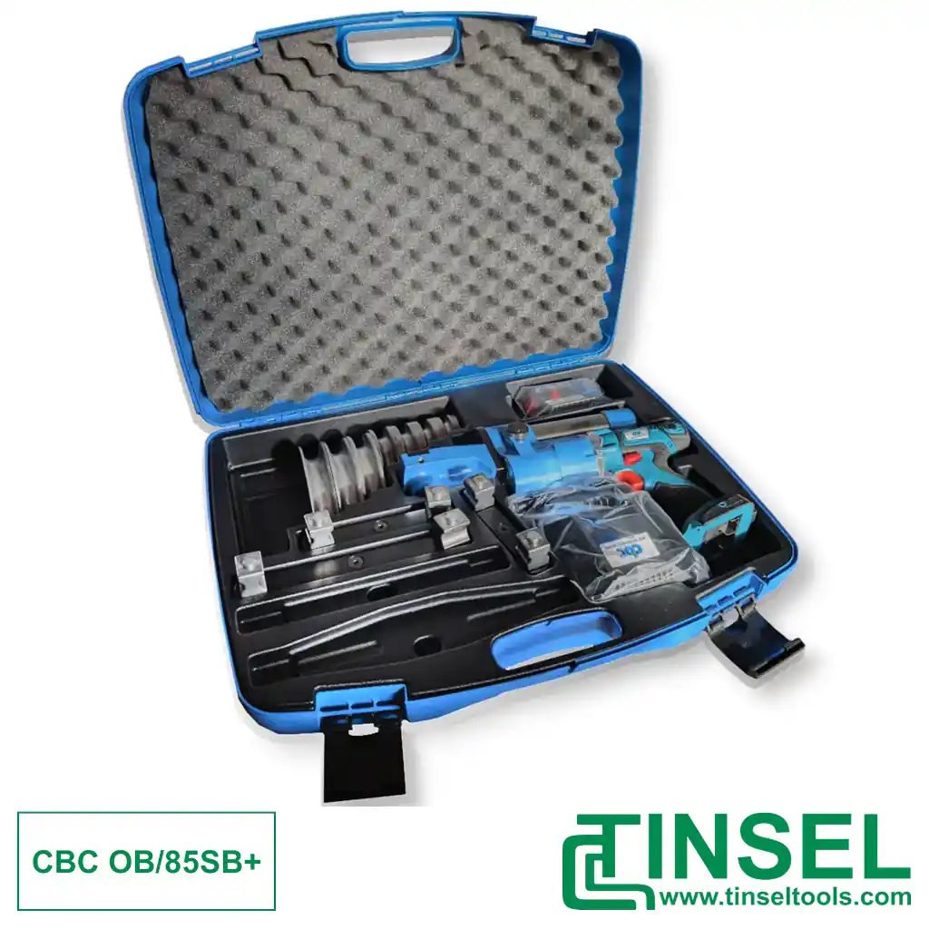 Portable hydraulic battery-based pipe bender CBC OB85SB+ carrying case