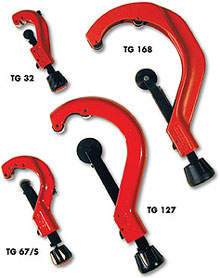 Pipe cutters CBC TG 32 to TG 168 for plastic pipes up to Ø 168 mm