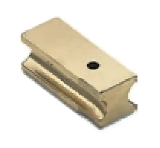 Gegenform Messing Spezialführung Durchmesser 14-16 mm nur mit reduzierter Welle (UNI 60 AI, UNI 63)