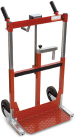 Radiator trolleys CBC CAR 2 and CAR 6 for transporting and mounting radiators